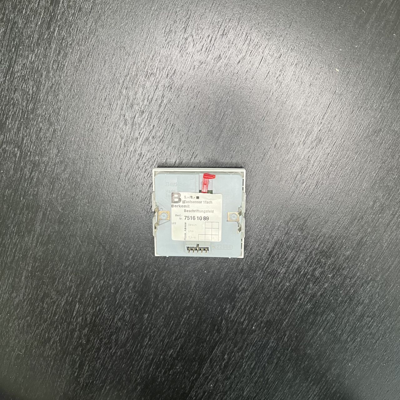 TASTSENSOR 1FACH MIT BESCHR. BERKER 7516 10 89 PWS EIB – Bild 2 von 2