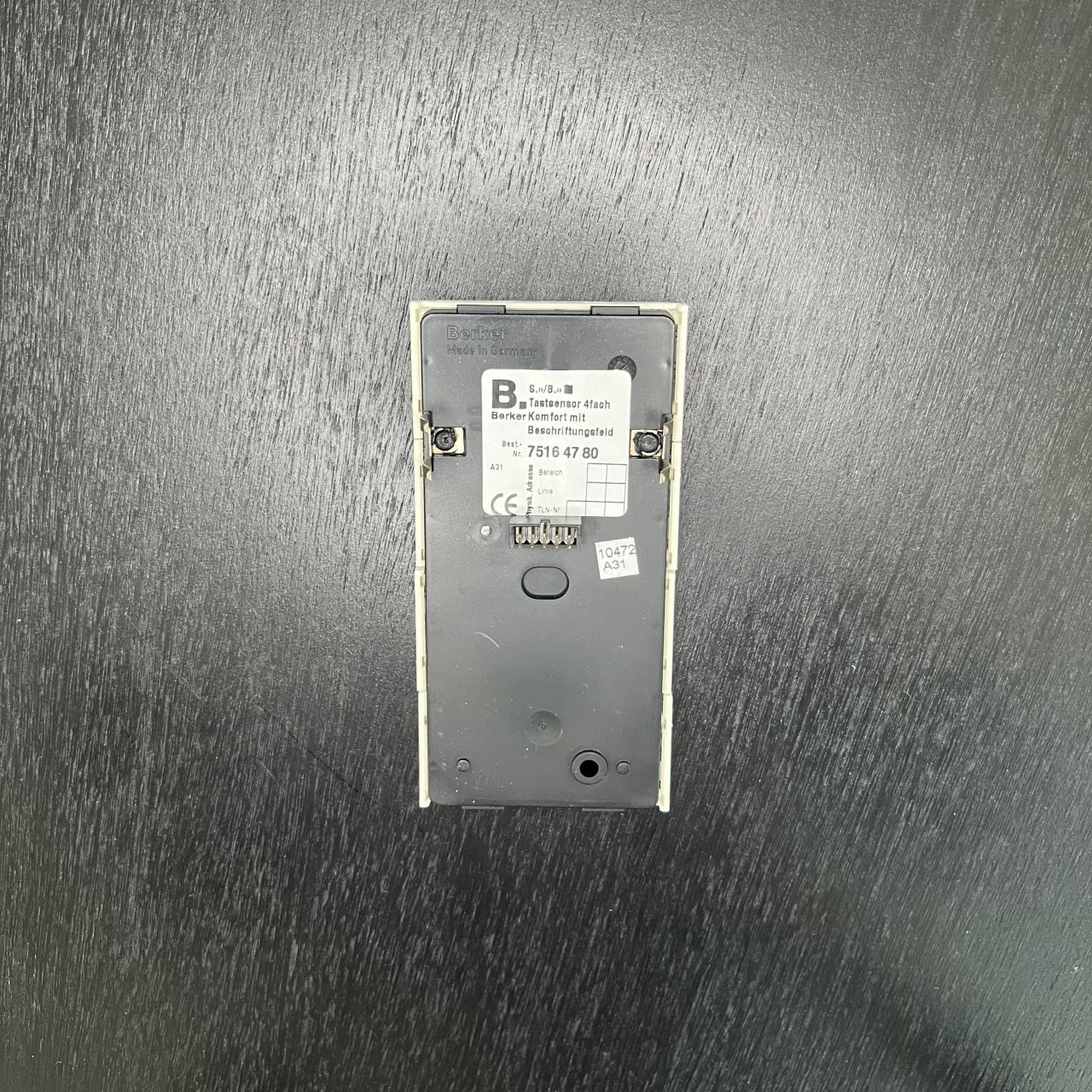 TASTSENSOR 4FACH KOMFORT BERKER 75164780 PWS EIB – Bild 2 von 2